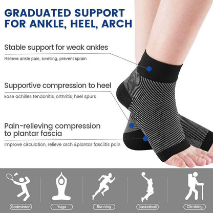 Foot & Ankle Sleeve Compression Socks
