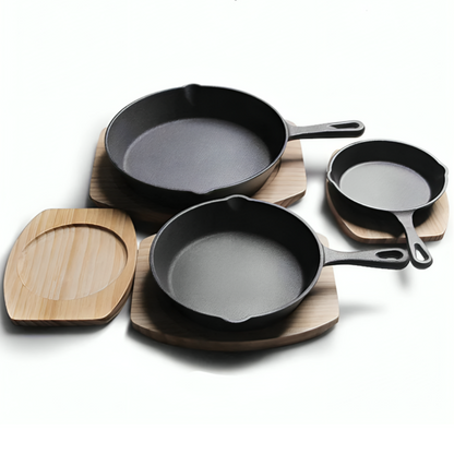 3-Piece, Non-Stick, Cast Iron Set